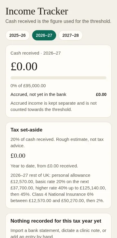 Income Tracker app